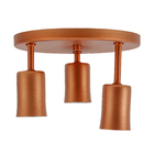 Plafon 3 Lâmpadas E27 Cobre Metal 1503 Pantoja&Carmona