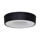 Plafon 3 lâmpadas Preto Alumínio Vênus Attena