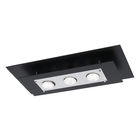 Plafon 3 Lâmpadas Preto Vidro Spacial 137 Pantoja&Carmona