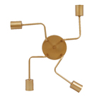 Plafon 4 Lâmpadas Dourado Armes Auremar