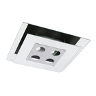 Plafon 4 Lâmpadas Espelhado Vidro Spacial 131 Pantoja&Carmona