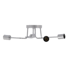 Plafon 4 Lâmpadas Prata Armes Auremar