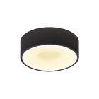 Plafon 4 Lâmpadas Preto Metal e Plástico Donuts Taschibra