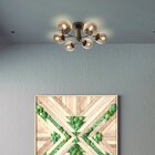 Plafon 6xe27 Neutrons Taschibra Preto