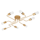 Plafon 8 Lâmpadas Dourado Armes Auremar