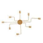 Plafon 8 Lâmpadas Dourado Armes Auremar