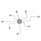 Plafon 8 Lâmpadas Prata Armes Auremar