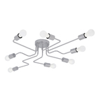 Plafon 8 Lâmpadas Prata Armes Auremar