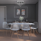 Plafon 8 Lâmpadas Cinza Metal Thunder LLUM Bronzearte