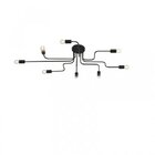 Plafon 8xe27 Cronos Taschibra Preto