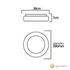 Plafon  Space  Ref 2005 80 Sl Iluminação