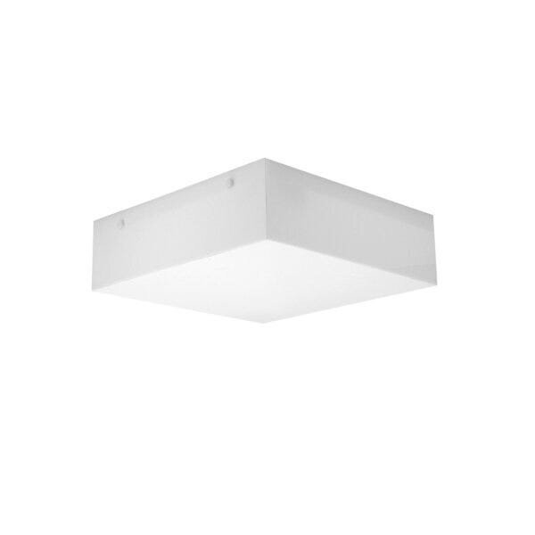 Plafon Acrilico Leitoso 30x30x8cm Adm Iluminação Branco