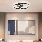 Plafon Aliança Preto 30x40cm Led 44w 840lm 3080k Bivolt Para