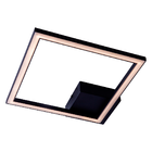 Plafon Arandela 1 Alumínio Luz Pra Baixo 24w Quadrado 32x32cm