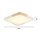 Plafon Astraled Nixy P-9947 Quadrado Led Bivolt Branco