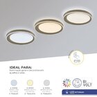 Plafon Astro Led Blumenau Marrom