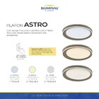 Plafon Astro Led Blumenau Marrom