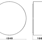 Plafon Baxton Cilindro Flat 250 Branco