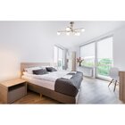 Plafon Bella Calder Dourado E Branco 116x52cm G9 42w Dw004