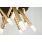 Plafon Bella Manacá 47x30cm Led Dourado Bd001s