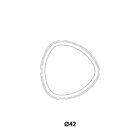 Plafon Bio Preto 42cm Led 36w 3000k Bivolt Bella