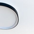 Plafon Bio Preto 60cm Led 48w 3000k Bivolt Bella