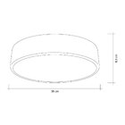 Plafon Bivolt Baloom 25cm Startec Dourado