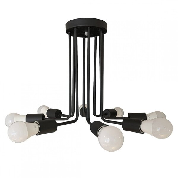 Plafon Bivolt Luminária Aramado 8 Braços 36,5x44cm Sputnik Wo