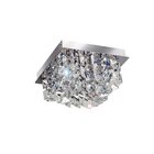 Plafon Bivolt Quadrado 30x30cm Lyon Cristal Bronzearte Transp