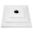 Plafon Branco Quadrado Com Bocal De Porcelana