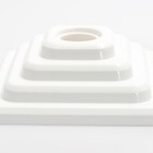 Plafon Branco Quadrado Com Bocal De Porcelana