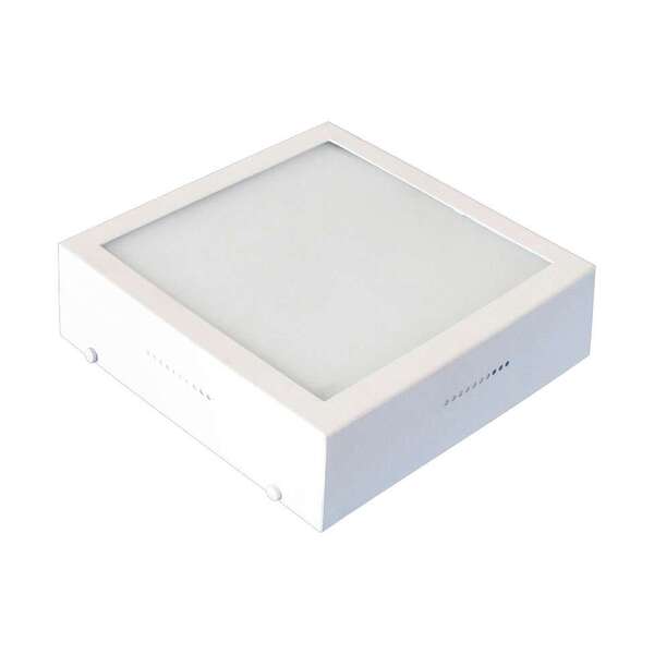 Plafon Caixa Sobrepor Quadrado Branco 2 Lâmpadas Bivolt