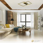 Plafon Canvas 58w 3000k Bivolt Preto