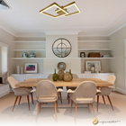 Plafon Case 3000k 824/30/30 Dourado-fosco