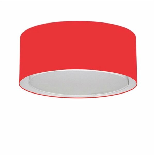 Plafon Cilíndrico Duplo Vivare Md-3036 Cúpula Em Tecido 50x25