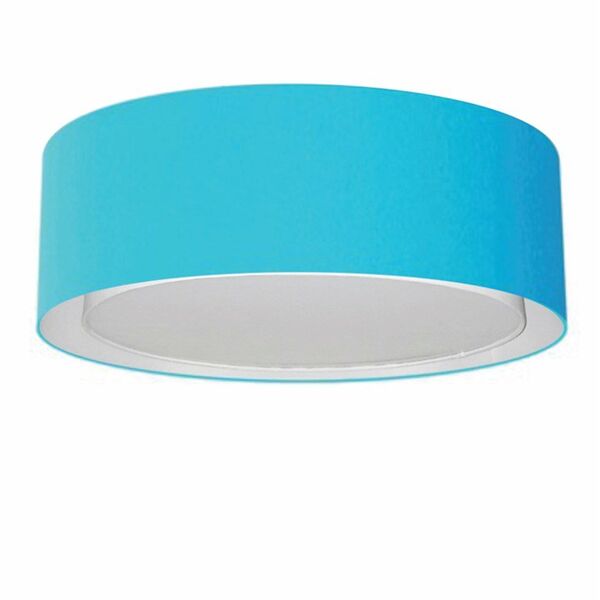 Plafon Cilíndrico Duplo Vivare Md-3037 Cúpula Em Tecido 60x25