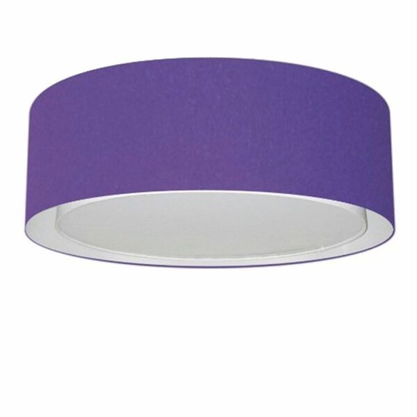 Plafon Cilíndrico Duplo Vivare Md-3037 Cúpula Em Tecido 60x25