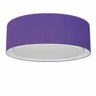 Plafon Cilíndrico Duplo Vivare Md-3037 Cúpula Em Tecido 60x25