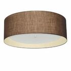 Plafon Cilíndrico Md-3008 Cúpula Em Duplo Tecido 60x25cm Café
