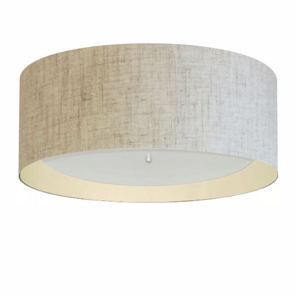 Plafon Cilíndrico Md-3008 Cúpula Em Duplo Tecido 60x25cm Rúst