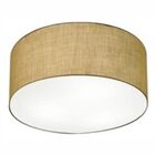 Plafon Cilíndrico Md-3013 Cúpula Em Tecido 60x21cm Palha - Bi