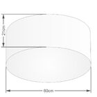 Plafon Cilíndrico Md-3013 Cúpula Em Tecido 60x21cm Palha - Bi