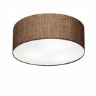 Plafon Cilíndrico Md-3014 Cúpula Em Tecido 50x15cm Café - Biv