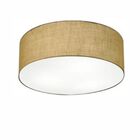 Plafon Cilíndrico Md-3014 Cúpula Em Tecido 50x15cm Palha - Bi