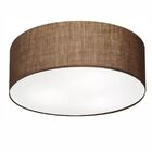 Plafon Cilíndrico Md-3019 Cúpula Em Tecido 80x15cm Café - Biv