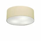 Plafon Cilíndrico Md-3046 Cúpula Em Tecido 35x12cm Algodão Cr