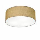 Plafon Cilíndrico Md-3047 Cúpula Em Tecido 45x15cm Palha - Bi