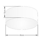 Plafon Cilíndrico Md-3047 Cúpula Em Tecido 45x15cm Rústico Ci