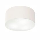 Plafon Cilíndrico Md-3048 Cúpula Em Tecido 50x21cm Branco - B