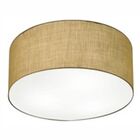 Plafon Cilíndrico Md-3054 Cúpula Em Tecido 70x21cm Palha - Bi